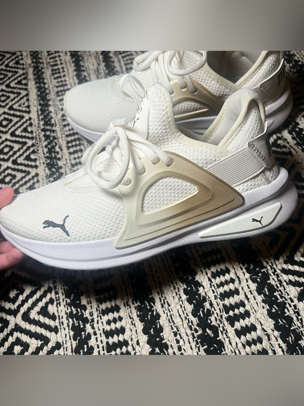 Women’s Puma Soft Ride Enzo Molten Metal Running Sneakers 7.5